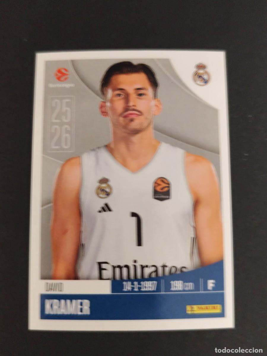 Coleccionismo deportivo: 323 DAVID KRAMER REAL MADRID EUROLEAGUE 2025 2026 25 26 BALONCESTO