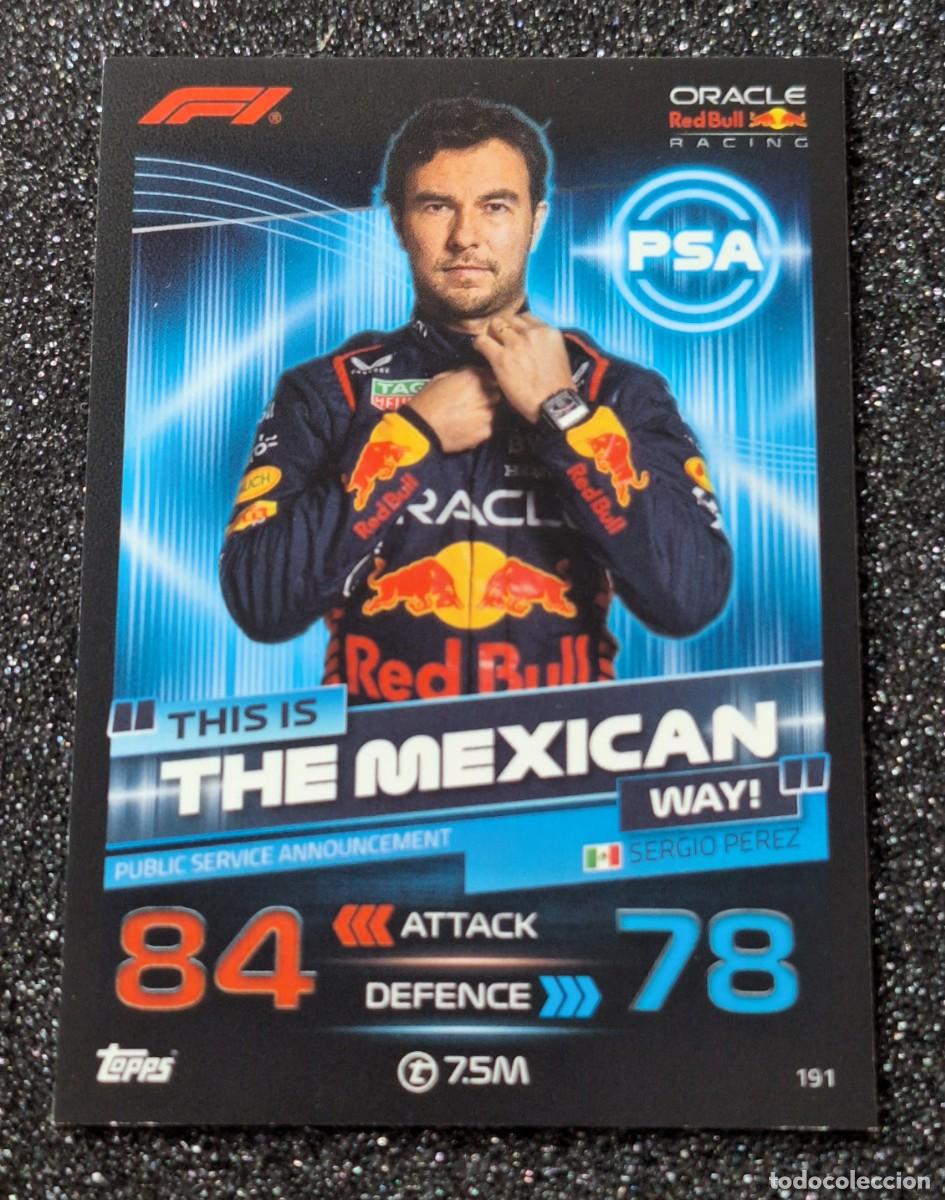 Coleccionismo deportivo: Sergio Perez Red Bull Racing Topps Formula 1 F-1 The Mexican Turbo Attax