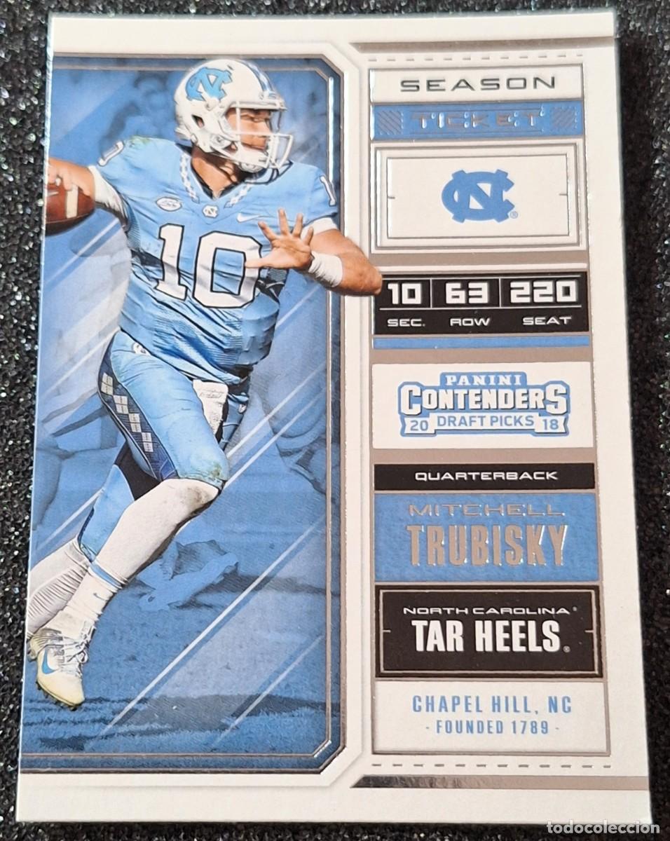 Coleccionismo deportivo: Mitchell Trubisky North Carolina Panini Contenders Football NFL