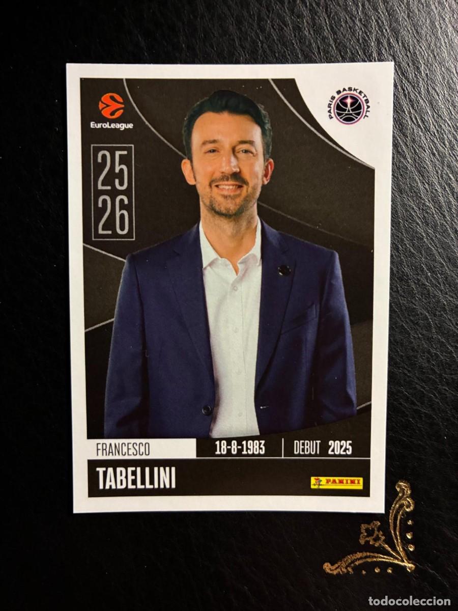 Coleccionismo deportivo: 283 TABELLINI PARIS BASKETBALL EUROLEAGUE 25 26 2025 2026 PANINI album