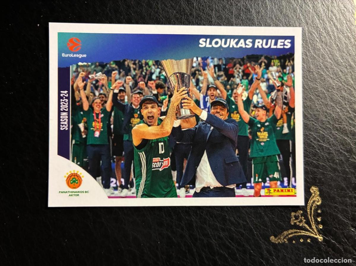 Coleccionismo deportivo: 432 SLOUKAS RULES PANATHINAIKOS EUROLEAGUE 25 26 2025 2026 PANINI album
