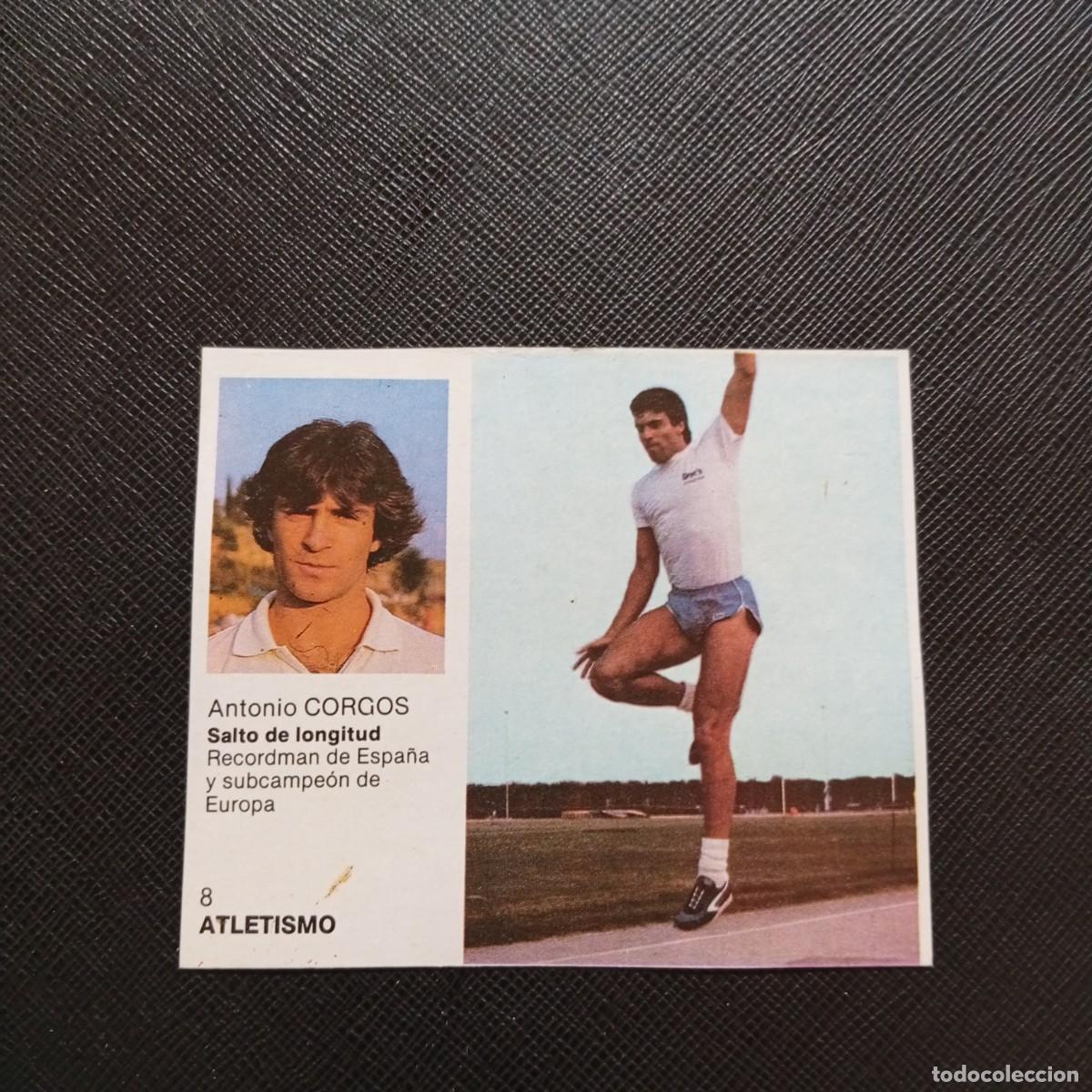 Coleccionismo deportivo: 8 CORGOS ATLETISMO BRUGUERA ASES DEL DEPORTE MUNDIAL 1983 CROMO 83 - DESPEGADO - B