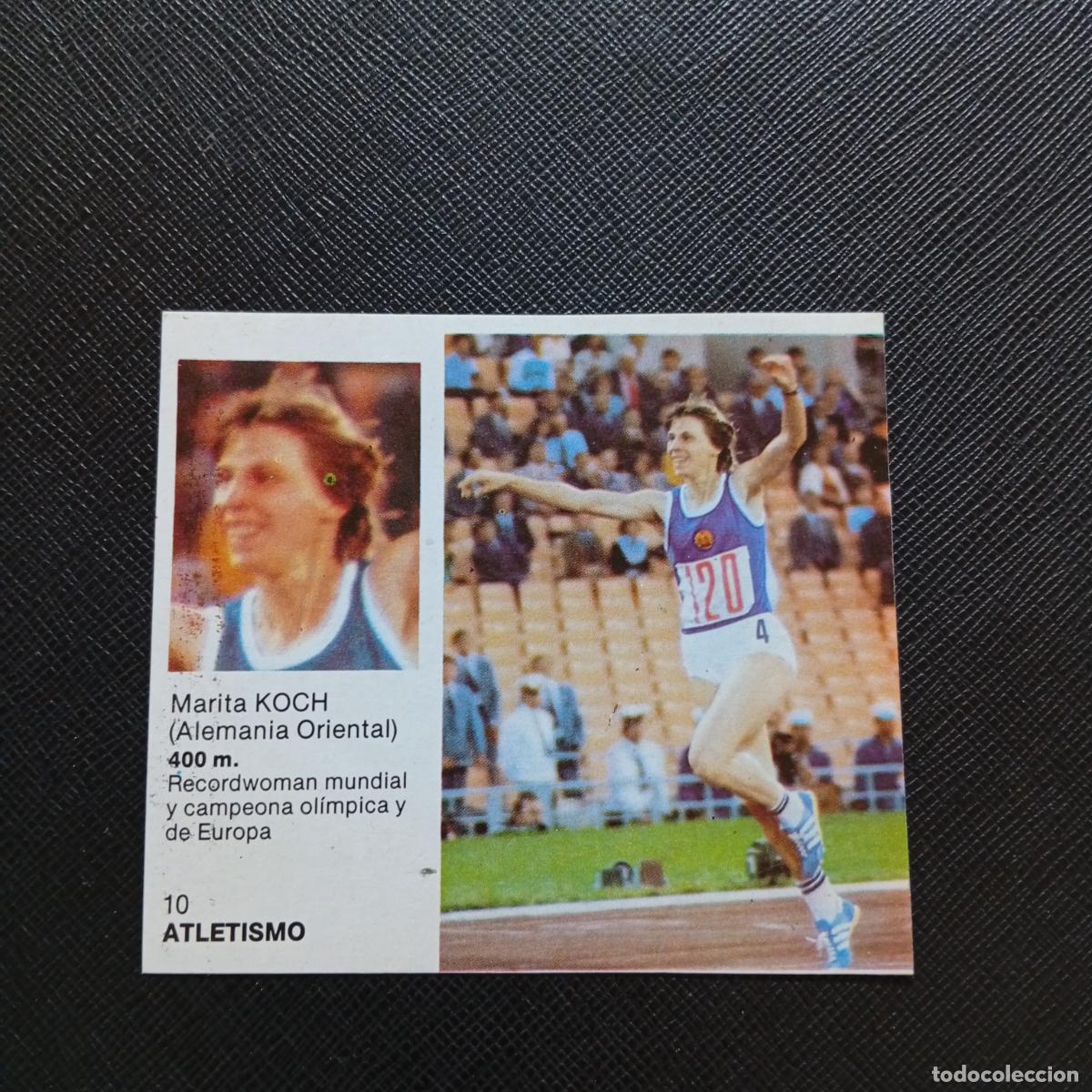 Coleccionismo deportivo: 10 KOCH ATLETISMO BRUGUERA ASES DEL DEPORTE MUNDIAL 1983 CROMO 83 - DESPEGADO - B
