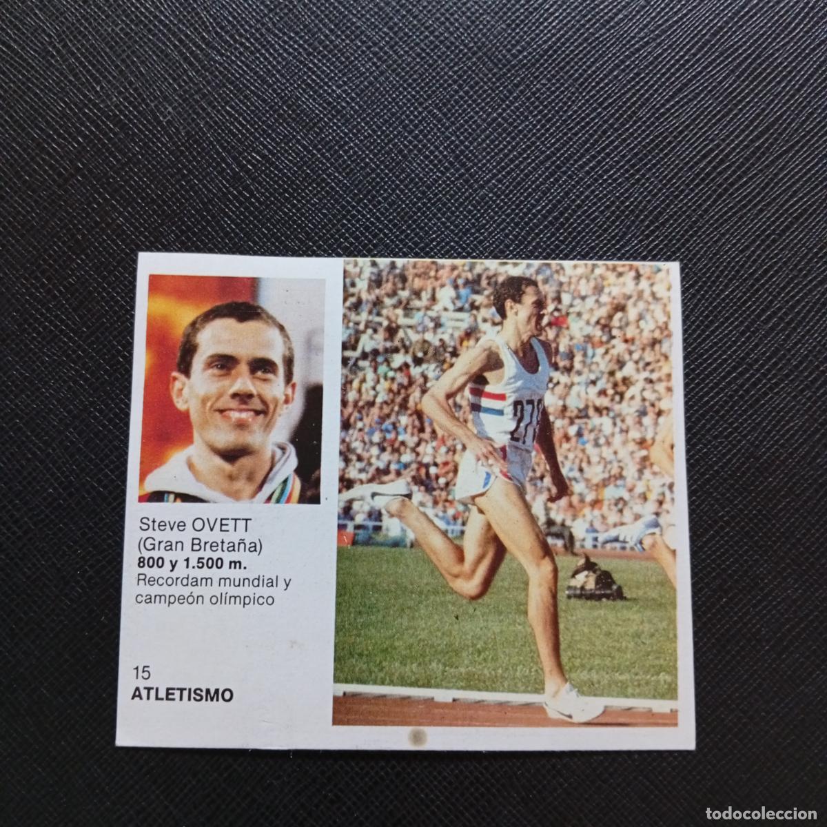 Coleccionismo deportivo: 15 OVETT ATLETISMO BRUGUERA ASES DEL DEPORTE MUNDIAL 1983 CROMO 83 - DESPEGADO - C