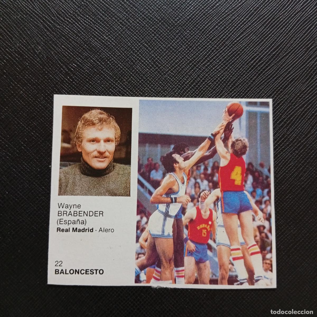 Coleccionismo deportivo: 22 BRABENDER BALONCESTO BRUGUERA ASES DEL DEPORTE MUNDIAL 1983 CROMO 83 - DESPEGADO -