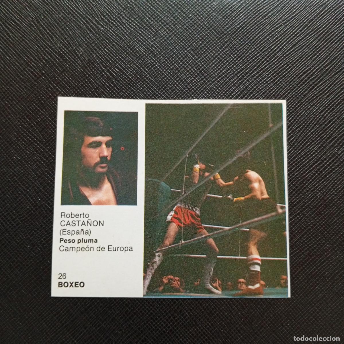 Coleccionismo deportivo: 26 CASTA&Ntilde;ON BOXEO BRUGUERA ASES DEL DEPORTE MUNDIAL 1983 CROMO 83 - DESPEGADO -