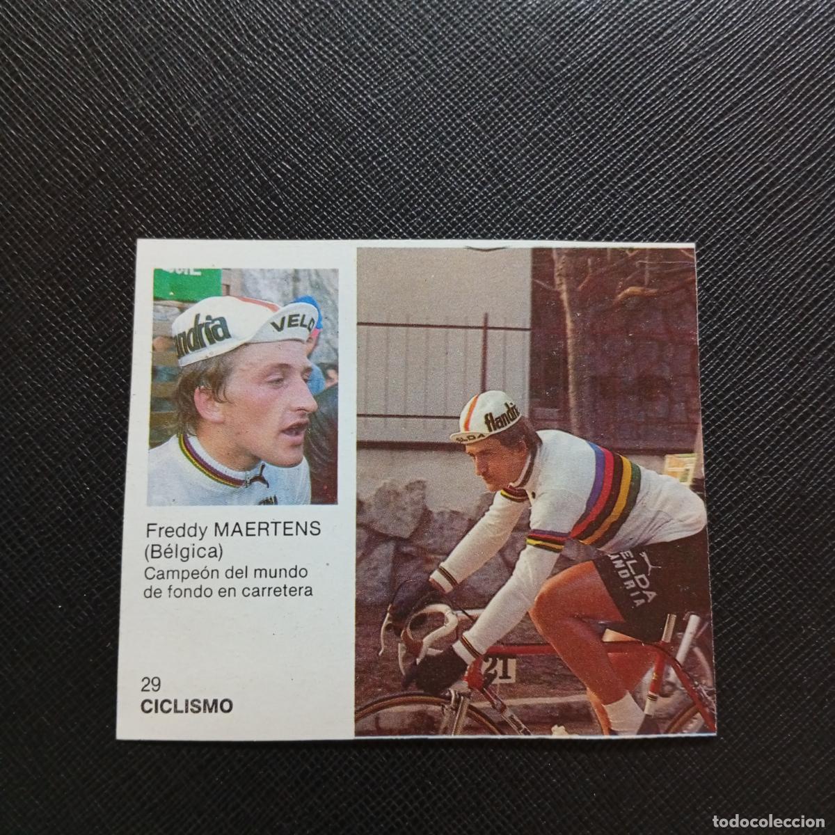 Coleccionismo deportivo: 29 MAERTENS CICLISMO BRUGUERA ASES DEL DEPORTE MUNDIAL 1983 CROMO 83 - DESPEGADO -