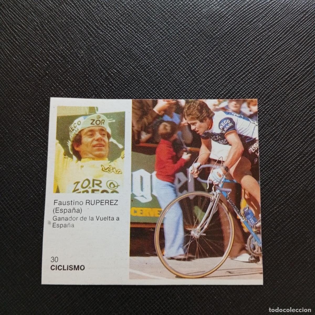 Coleccionismo deportivo: 30 RUPEREZ CICLISMO BRUGUERA ASES DEL DEPORTE MUNDIAL 1983 CROMO 83 - DESPEGADO -