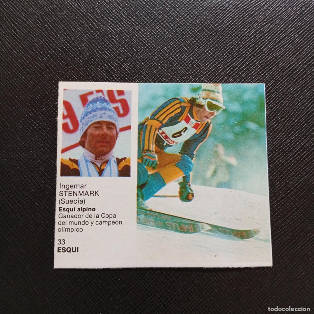 Coleccionismo deportivo: 33 STENMARK ESQUI BRUGUERA ASES DEL DEPORTE MUNDIAL 1983 CROMO 83 - DESPEGADO - C