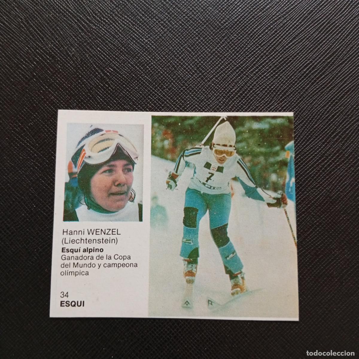 Coleccionismo deportivo: 34 WENZEL ESQUI BRUGUERA ASES DEL DEPORTE MUNDIAL 1983 CROMO 83 - DESPEGADO - C