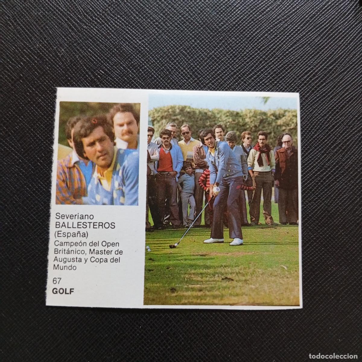 Coleccionismo deportivo: 67 BALLESTEROS GOLF BRUGUERA ASES DEL DEPORTE MUNDIAL 1983 CROMO 83 - DESPEGADO -