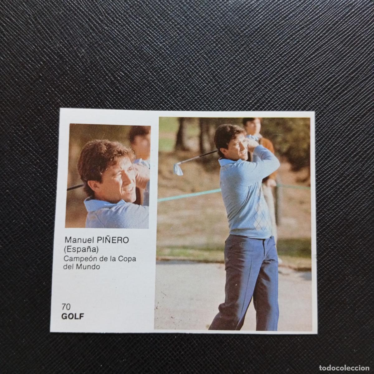 Coleccionismo deportivo: 70 PI&Ntilde;ERO GOLF BRUGUERA ASES DEL DEPORTE MUNDIAL 1983 CROMO 83 - DESPEGADO -