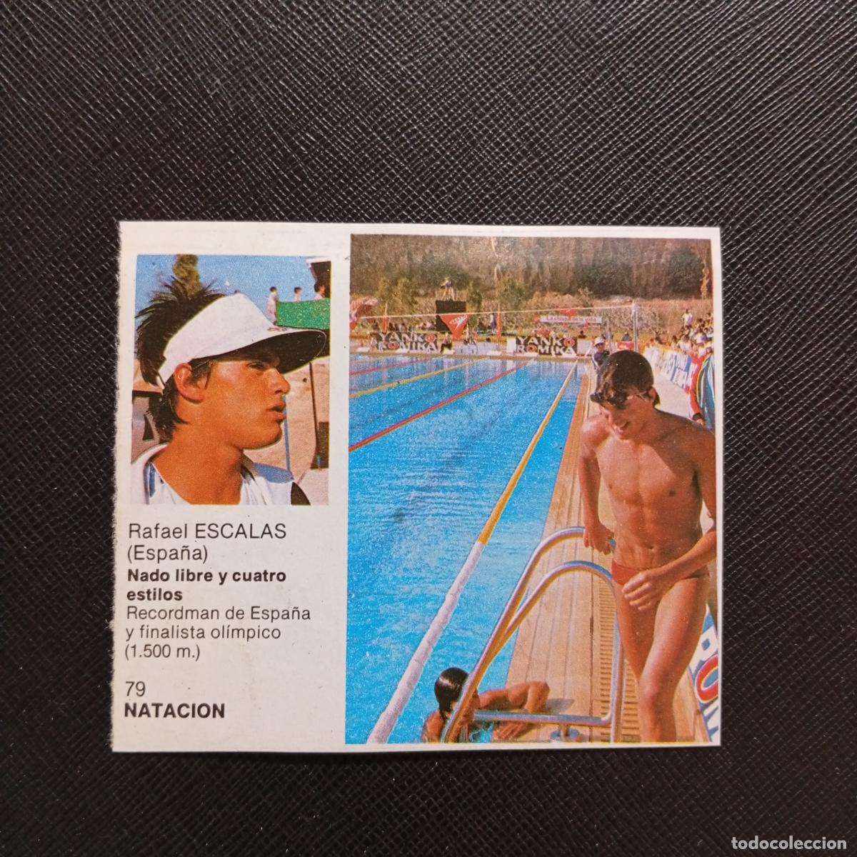 Coleccionismo deportivo: 79 ESCALAS NATACION BRUGUERA ASES DEL DEPORTE MUNDIAL 1983 CROMO 83 - DESPEGADO - C
