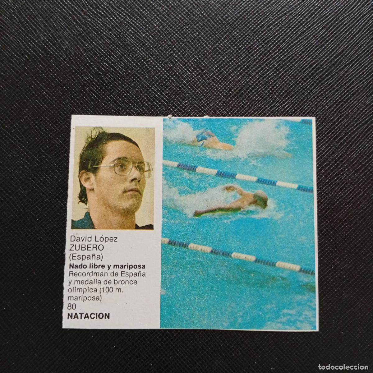 Coleccionismo deportivo: 80 ZUBERO NATACION BRUGUERA ASES DEL DEPORTE MUNDIAL 1983 CROMO 83 - DESPEGADO - C