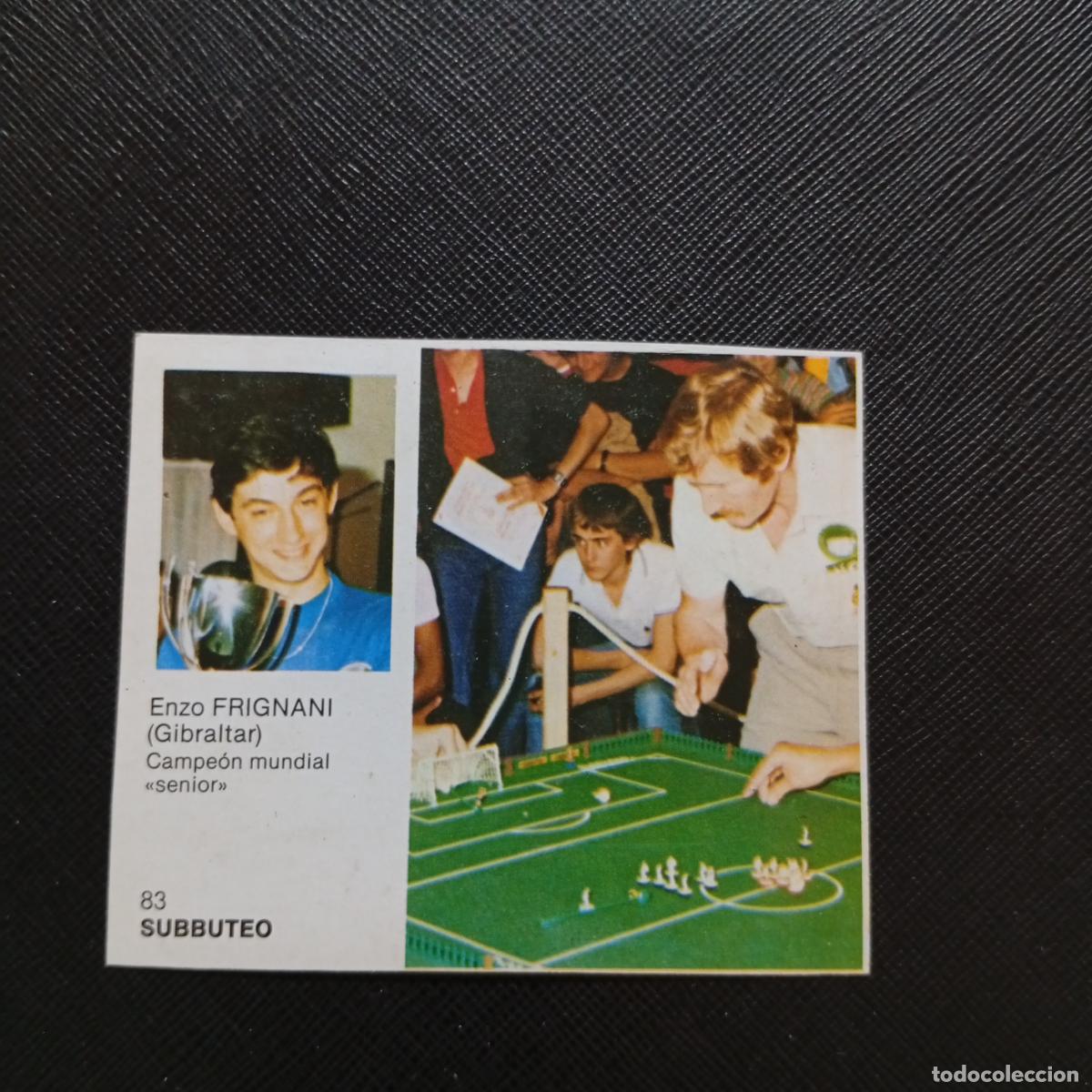 Coleccionismo deportivo: 83 FRIGNANI SUBBUTEO BRUGUERA ASES DEL DEPORTE MUNDIAL 1983 CROMO 83 - DESPEGADO -
