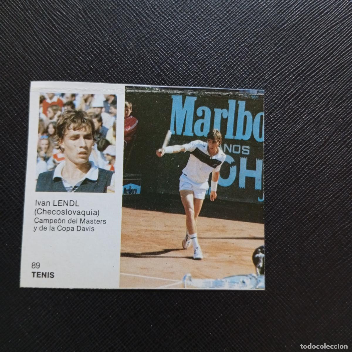 Coleccionismo deportivo: 89 LENDL TENIS BRUGUERA ASES DEL DEPORTE MUNDIAL 1983 CROMO 83 - DESPEGADO -