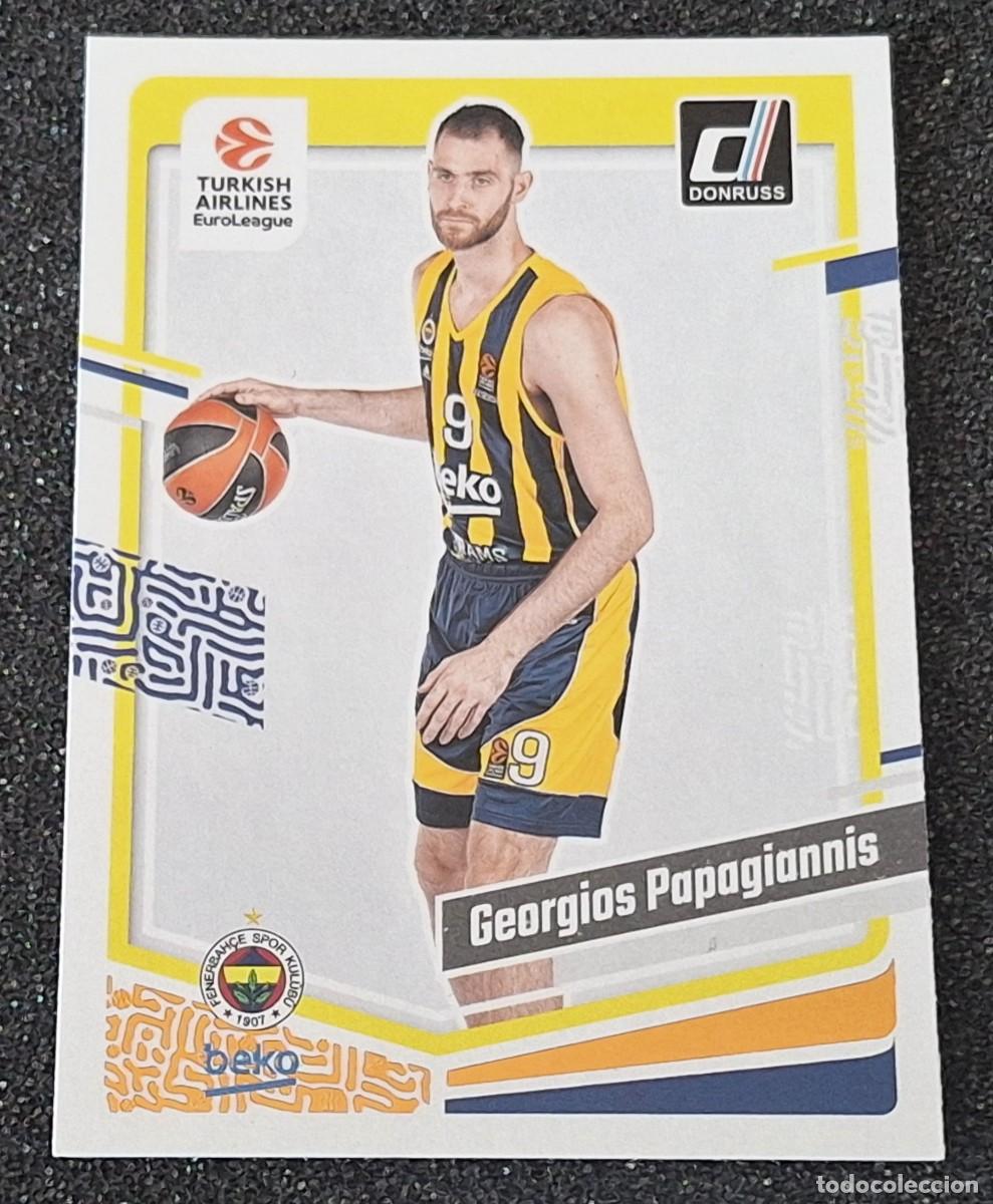 Coleccionismo deportivo: Georgios Papagiannis Fenerbahce Panini Donruss Basketball Euroliga