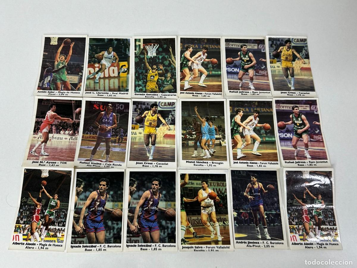 Coleccionismo deportivo: LOTE 18 CROMOS BASKET 88-89 BOLLYCAO