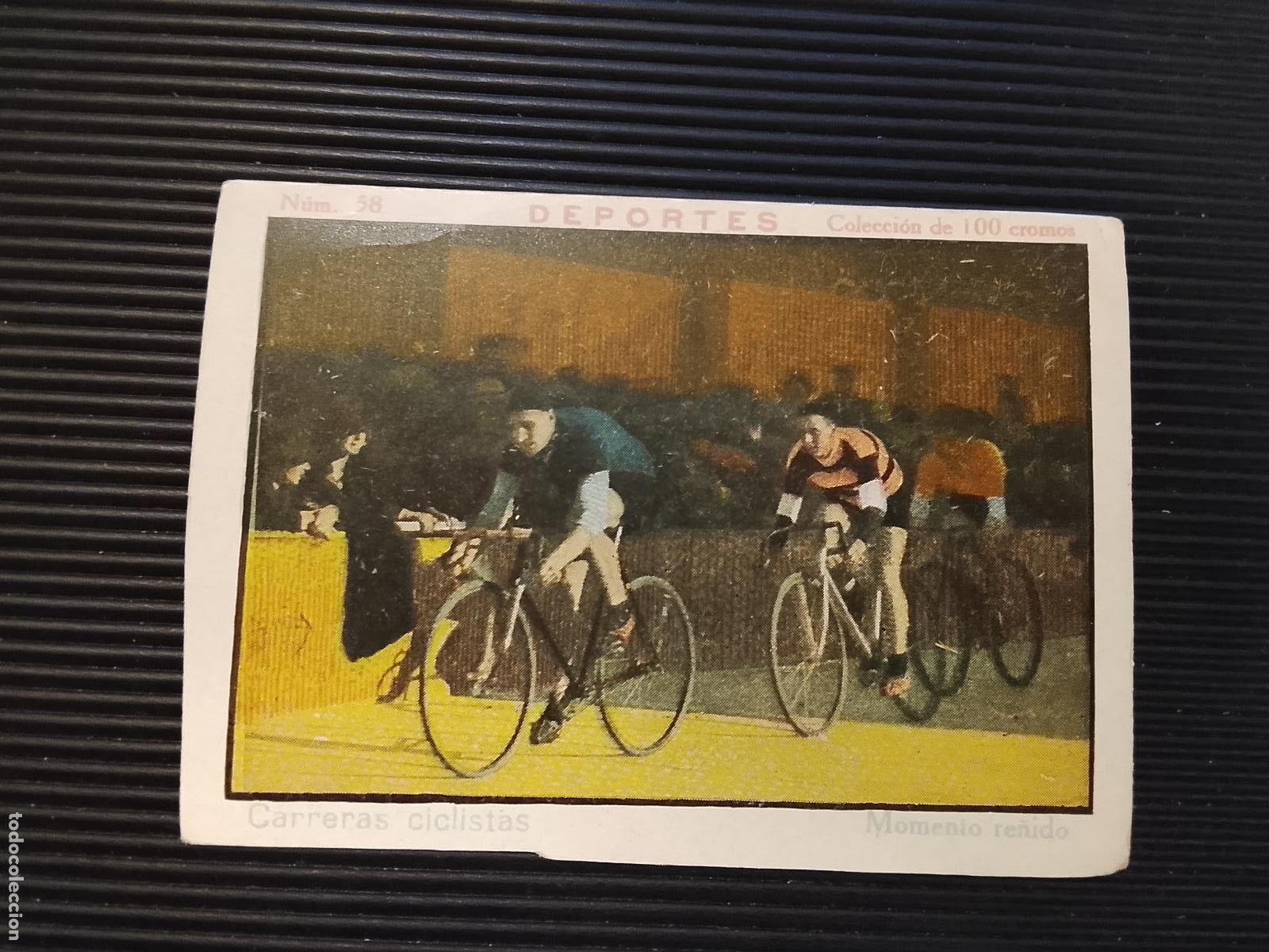 Coleccionismo deportivo: CICLISMO - CARRERAS CICLISTAS - DEPORTES - NUMERO 58 - CROMO ANTIGUO -(115.978-1)