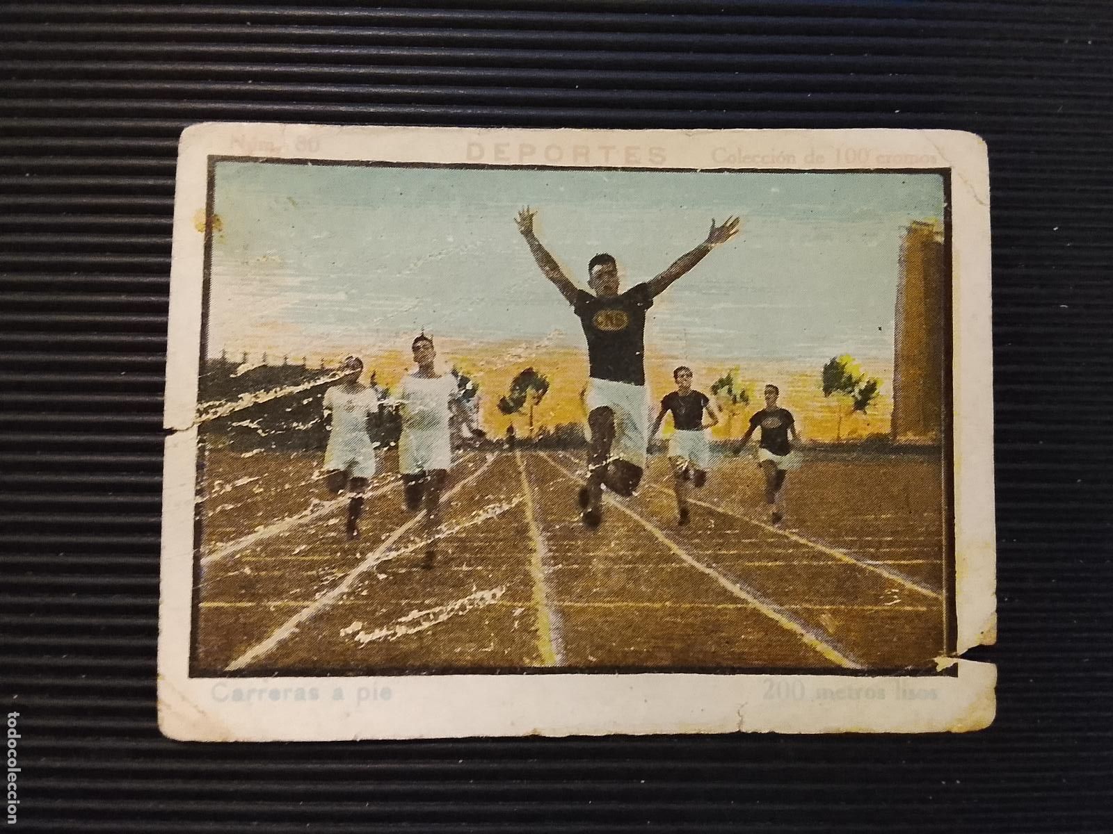 Coleccionismo deportivo: CARRERAS A PIE - DEPORTES - NUMERO 80 - BOMBONERIA RIBERA , BARCELONA - CROMO ANTIGUO -(115.978-3)