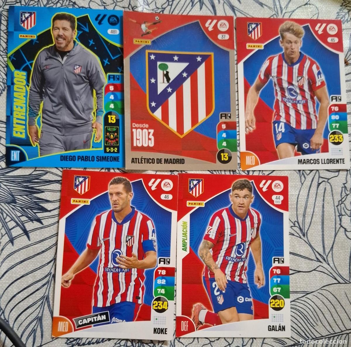 Coleccionismo deportivo: ADRENALYN XL 2024-2025 ATLETICO DE MADRID 5 CROMO.