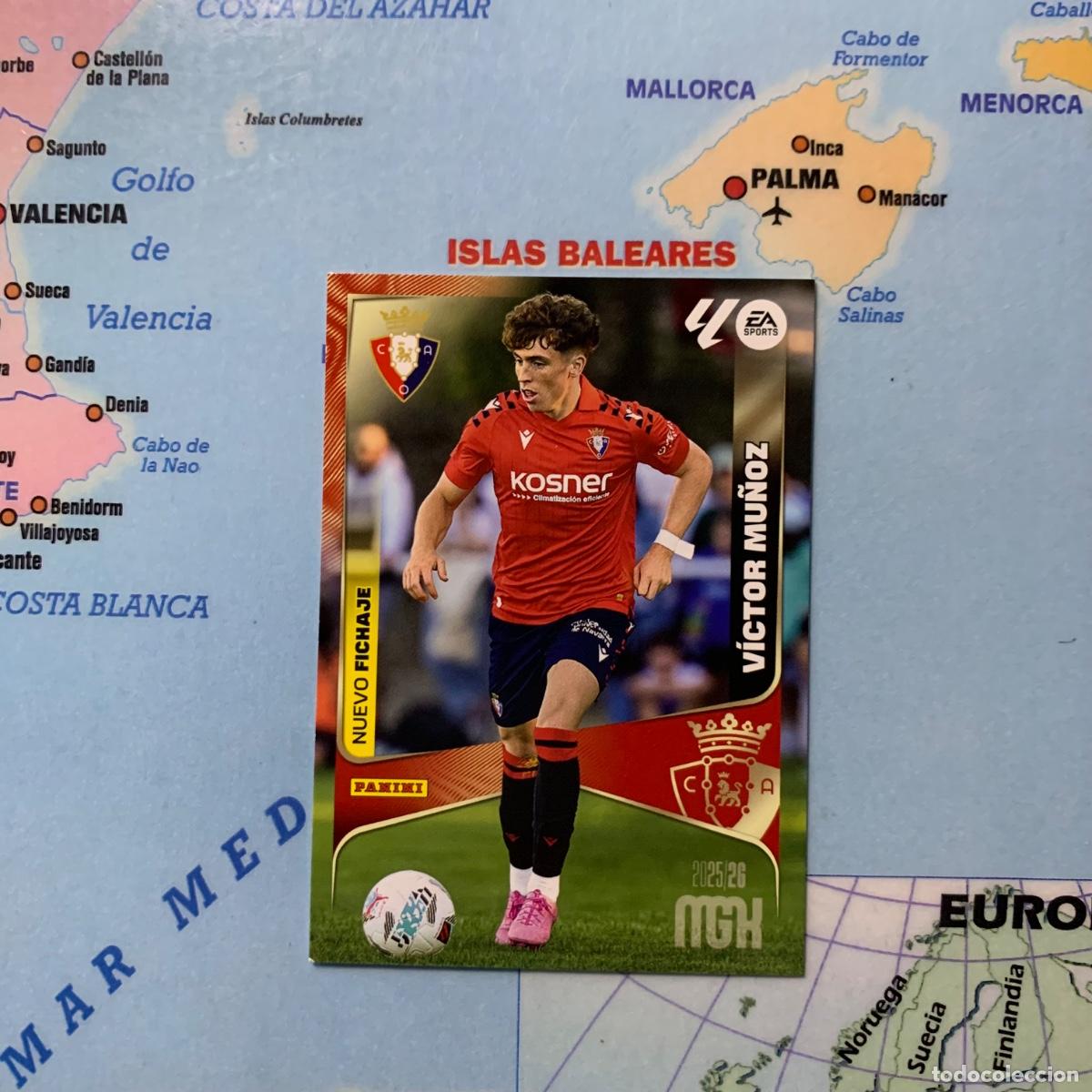 Coleccionismo deportivo: Victor Mu&ntilde;oz nuevo fichaje n&uacute;mero 455 del Osasuna Megacracks 25-26 2025-2026