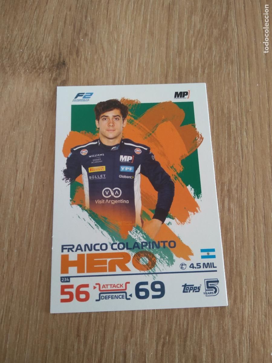 Coleccionismo deportivo: 234 FRANCO COLAPINTO CROMO F1 Topps Formula 1 Turbo Attax 2024