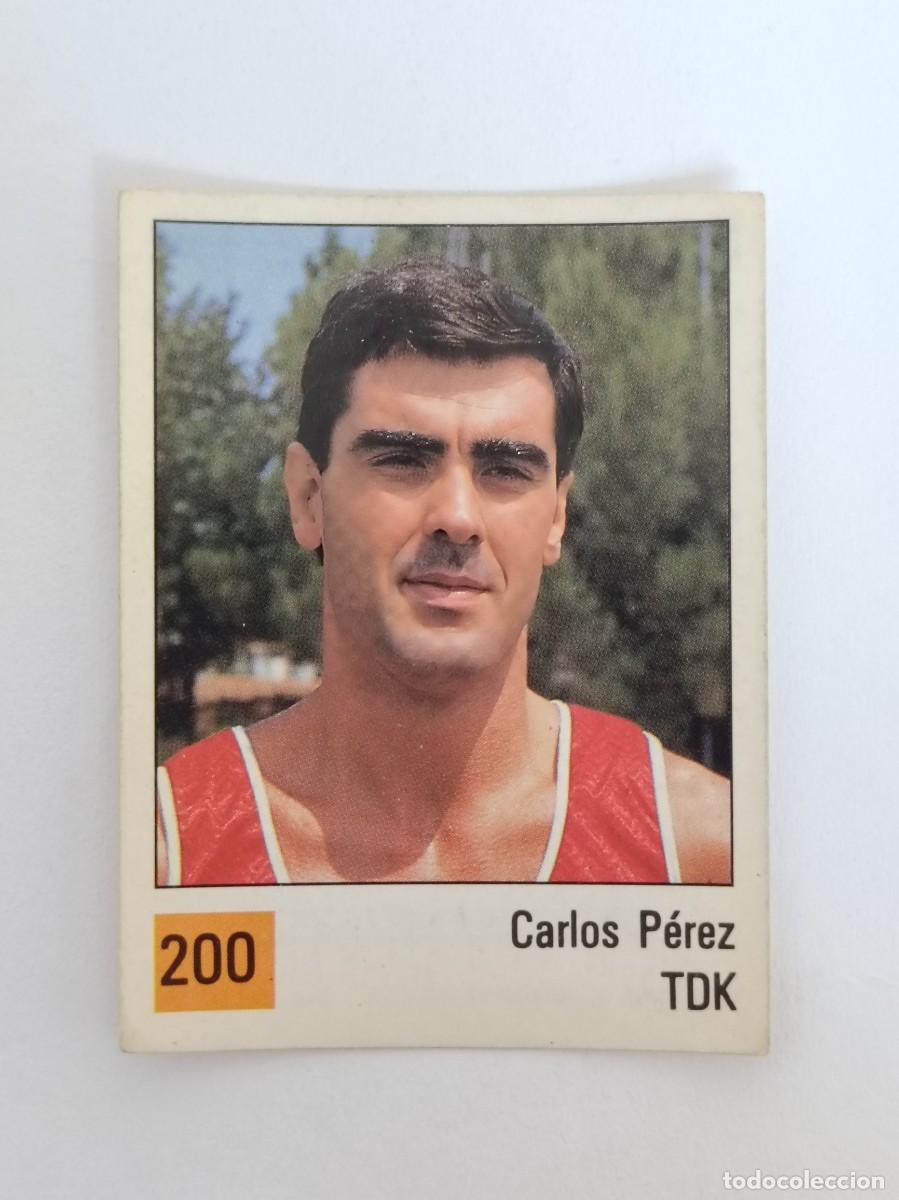 Coleccionismo deportivo: #200 CARLOS PEREZ (TDK MANRESA) LIGA ACB BASKET 90 PANINI