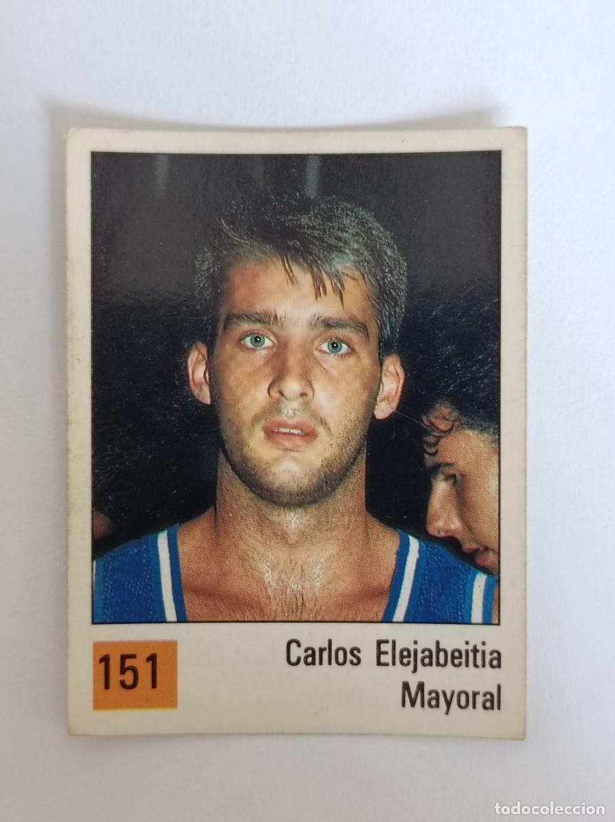 Coleccionismo deportivo: #151 CARLOS ELEJABEITIA (MAYORAL MARISTAS) LIGA ACB BASKET 90 PANINI