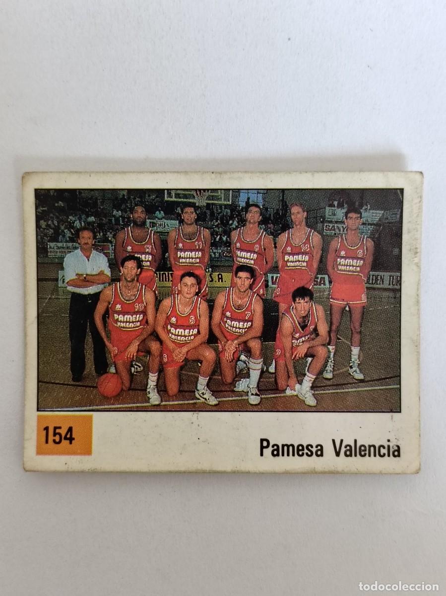 Coleccionismo deportivo: #154 EQUIPO (PAMESA VALENCIA) LIGA ACB BASKET 90 PANINI