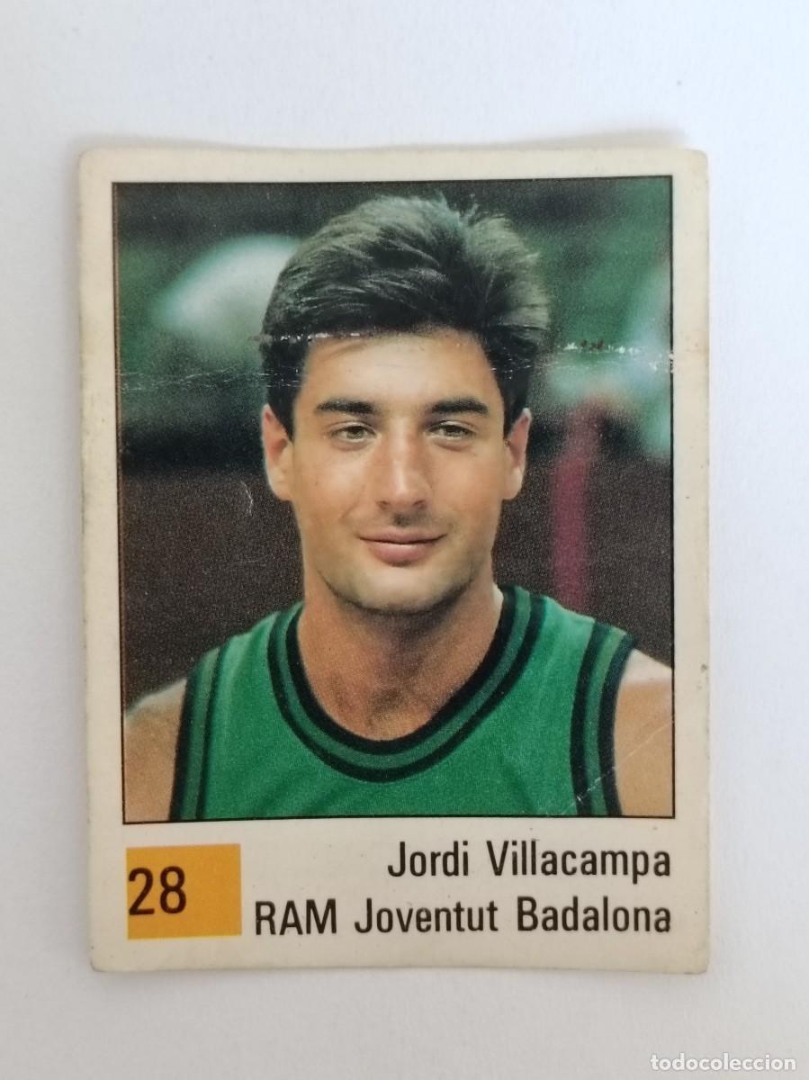 Coleccionismo deportivo: #28 JORDI VILLACAMPA (RAM JOVENTUT BADALONA) LIGA ACB BASKET 90 PANINI