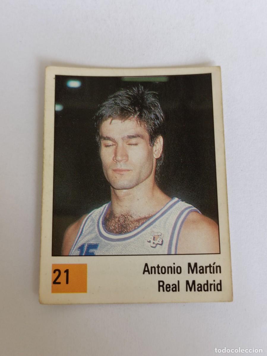 Coleccionismo deportivo: #21 ANTONIO MARTIN (REAL MADRID) LIGA ACB BASKET 90 PANINI