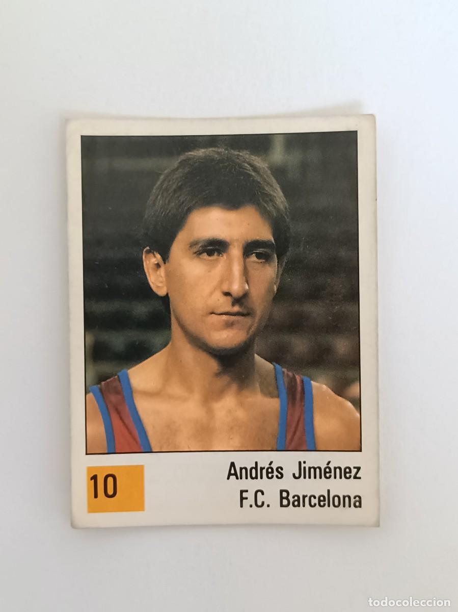 Coleccionismo deportivo: #10 ANDRES JIMENEZ (F.C. BARCELONA) LIGA ACB BASKET 90 PANINI