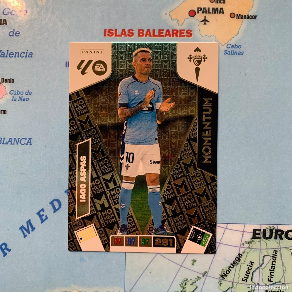 Coleccionismo deportivo: Iago Aspas Momentum Del Celta cromo adrenalyn XL 25-26 2025-2026