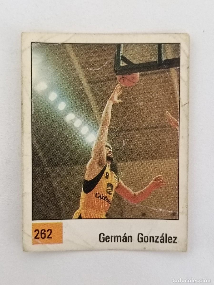 Sports collectibles: #262 GERMAN GONZALEZ (CAJA CANARIAS) LIGA ACB BASKET 90 PANINI