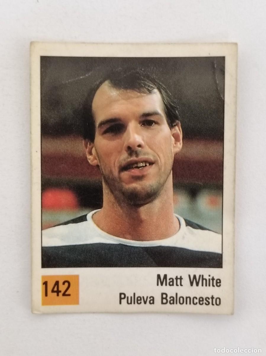 Coleccionismo deportivo: #142 MATT WHITE (PULEVA BALONCESTO) LIGA ACB BASKET 90 PANINI