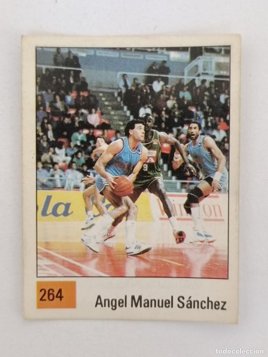 Coleccionismo deportivo: #264 ANGEL MANUEL SANCHEZ (DYC BREOGAN) LIGA ACB BASKET 90 PANINI