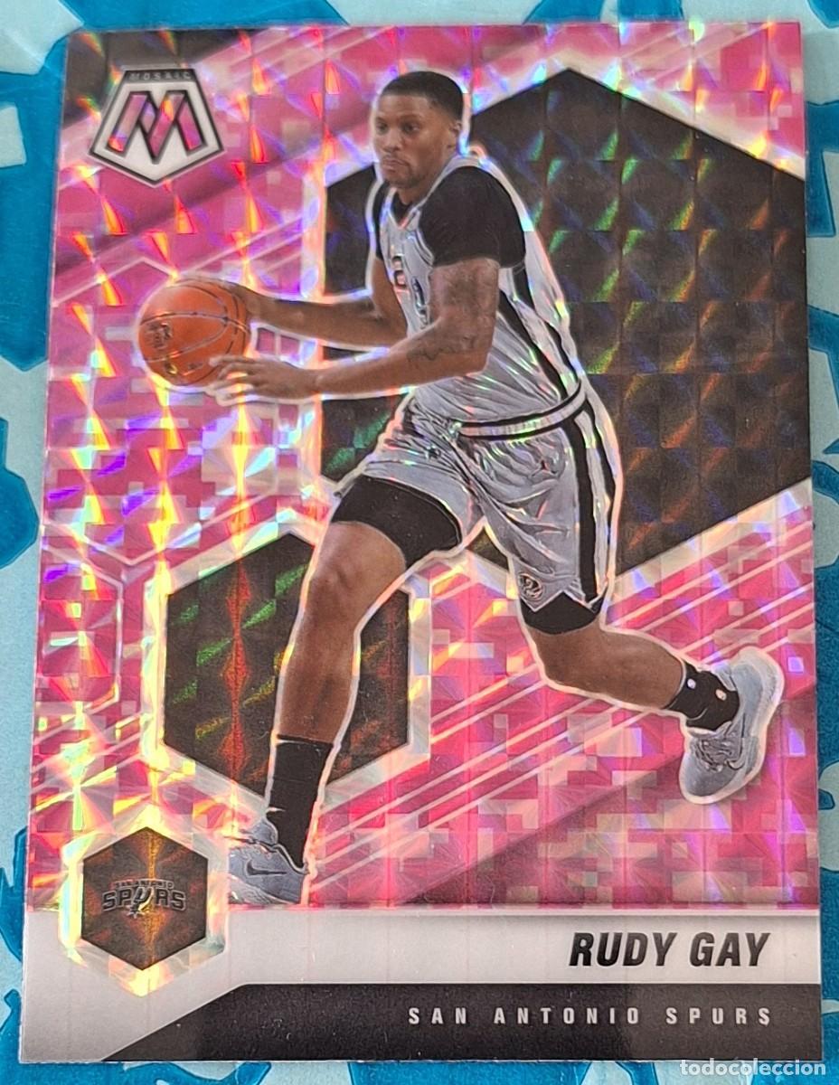 Coleccionismo deportivo: Rudy Gay San Antonio Spurs Panini Mosaic Basketball Pink
