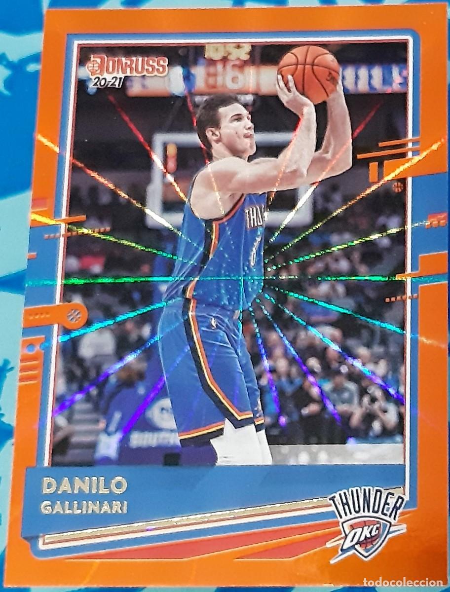 Coleccionismo deportivo: Danilo Gallinari Oklahoma City Thunder Panini Donruss Basketball Orange Laser