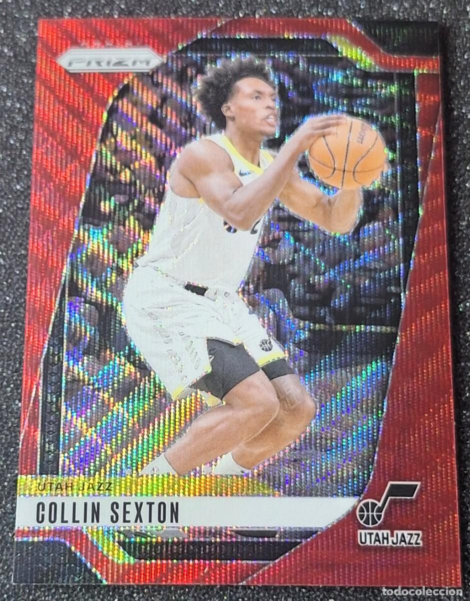 Coleccionismo deportivo: Collin Sexton Utah Jazz Panini Prizm Basketball Red Wave