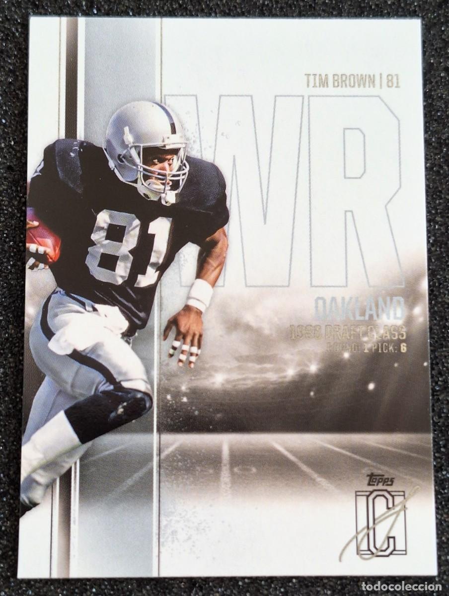 Coleccionismo deportivo: Tim Brown Oakland Raiders Topps Football NFL 2025