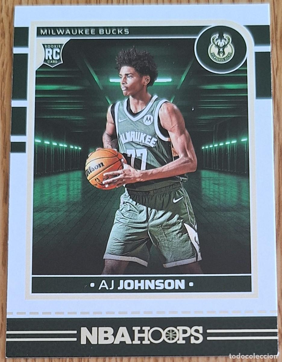 Coleccionismo deportivo: AJ Johnson Milwaukee Bucks Panini Hoops Basketball Rookie RC