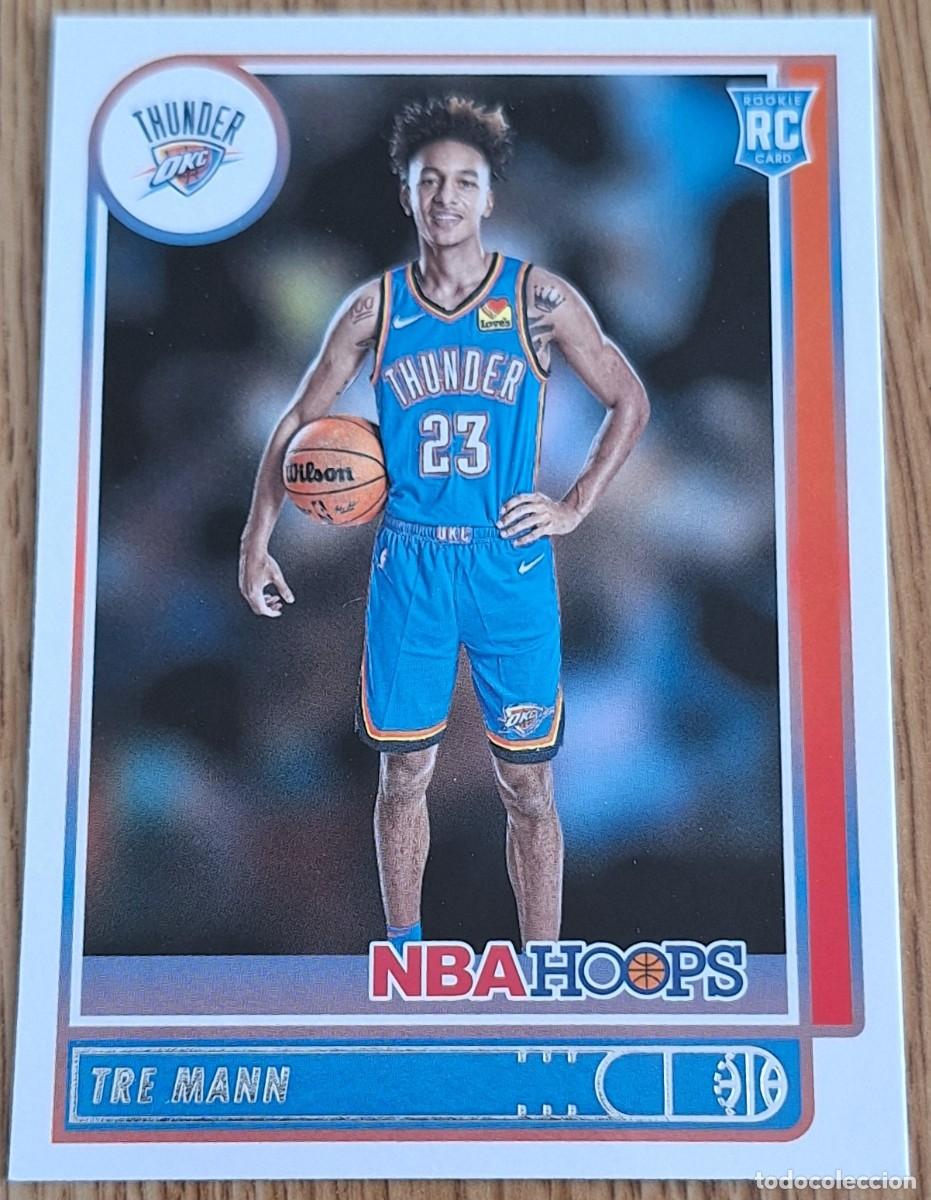 Coleccionismo deportivo: Tre Mann Oklahoma City Thunder Panini Hoops Basketball Rookie RC