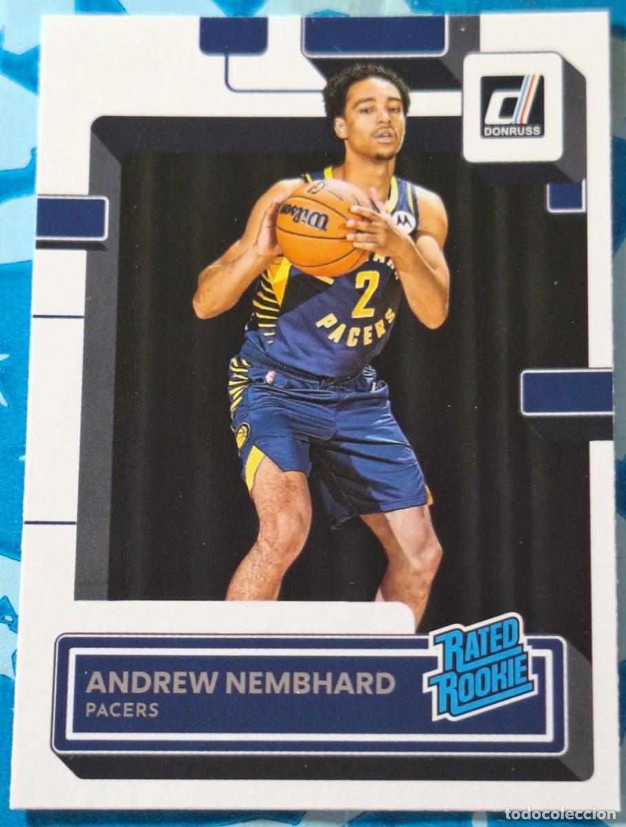 Coleccionismo deportivo: Andrew Nembhard Indiana Pacers Panini Donruss Basketball Rated Rookie RC