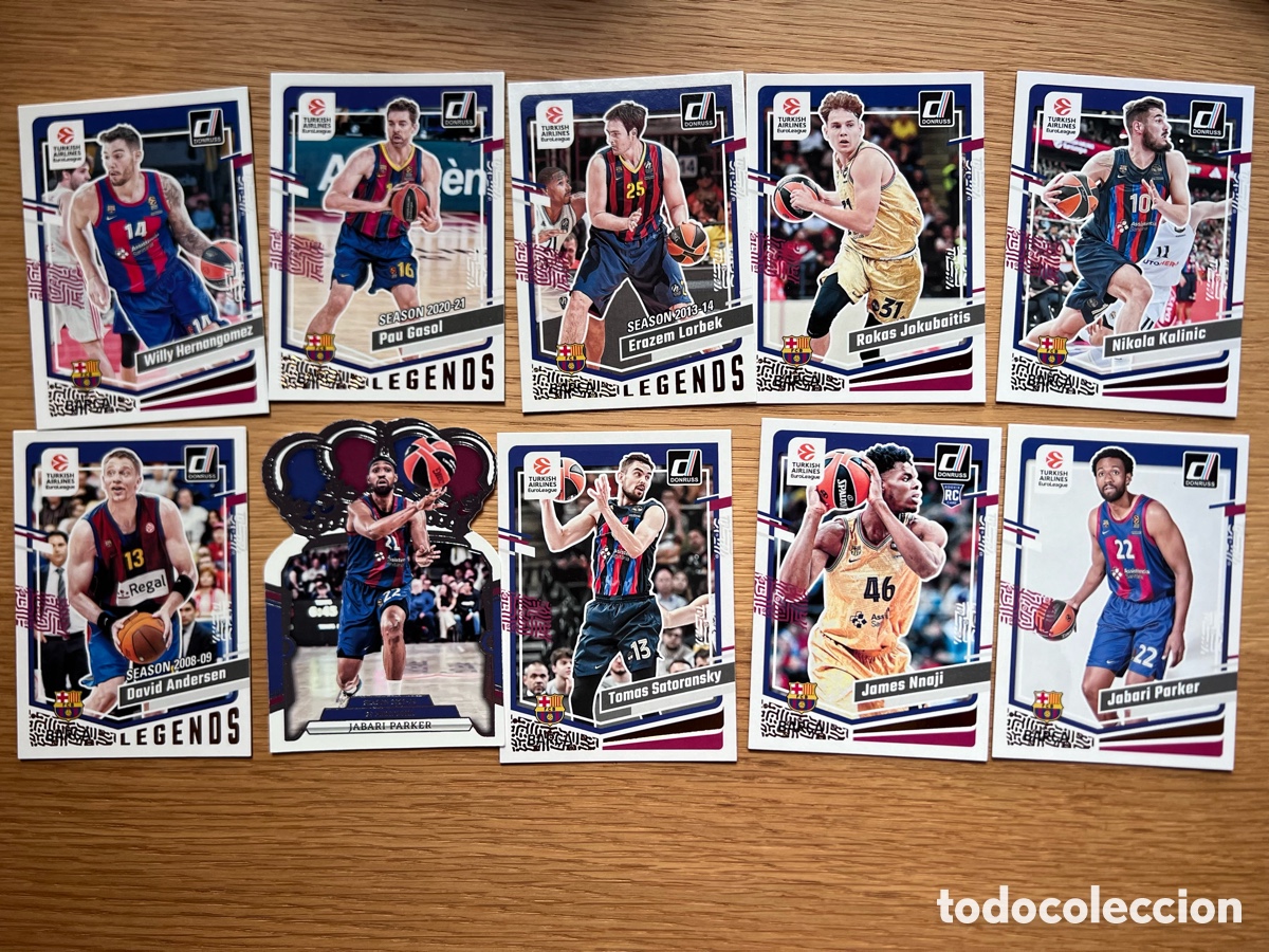 Coleccionismo deportivo: Lote cards Euroleague Barcelona cromos baloncesto Euroliga