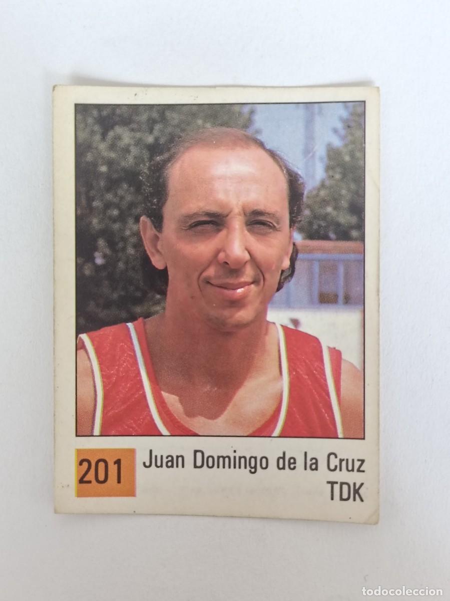 Coleccionismo deportivo: #201 JUAN DOMINGO DE LA CRUZ (TDK MANRESA) LIGA ACB BASKET 90 PANINI