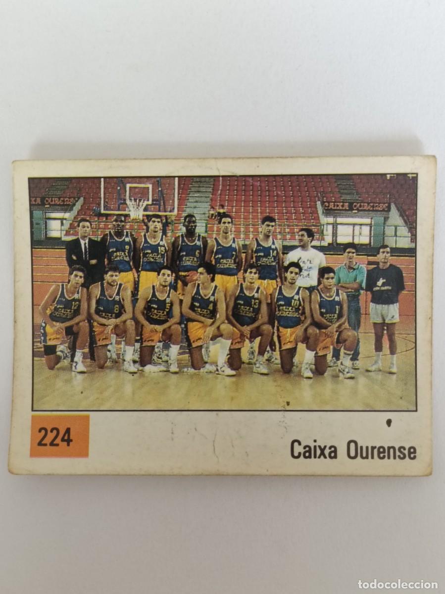 Coleccionismo deportivo: #224 EQUIPO (CAIXA OURENSE) LIGA ACB BASKET 90 PANINI