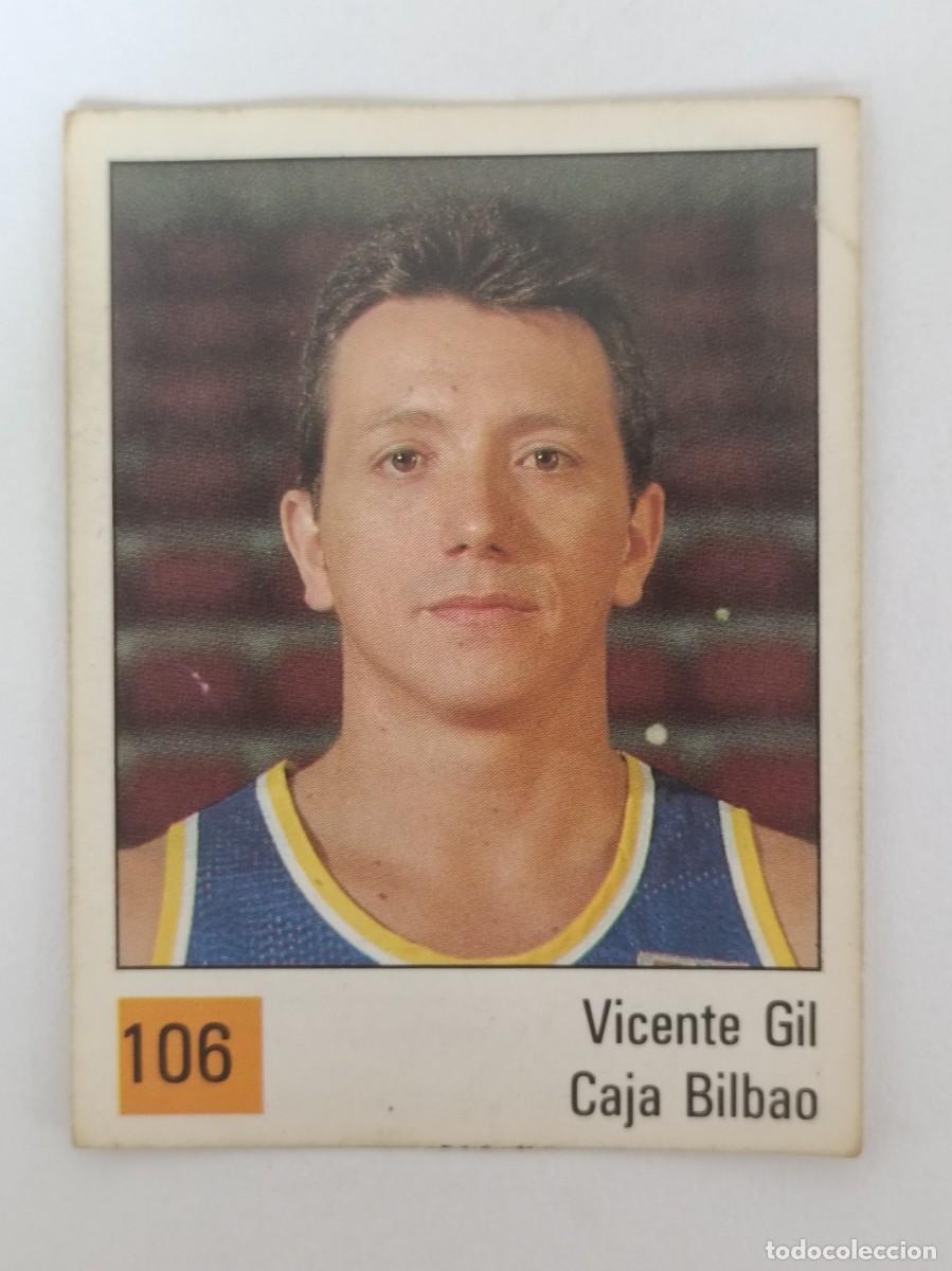 Coleccionismo deportivo: #106 VICENTE GIL (CAJA BILBAO) LIGA ACB BASKET 90 PANINI