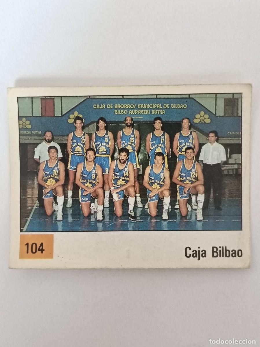 Coleccionismo deportivo: #104 EQUIPO (CAJA BILBAO) LIGA ACB BASKET 90 PANINI