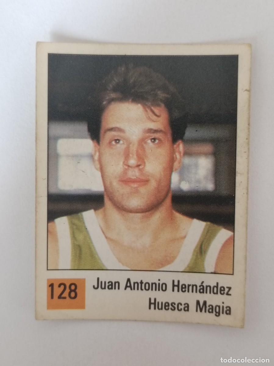 Coleccionismo deportivo: #128 JUAN ANTONIO HERNANDEZ (HUESCA MAGIA) LIGA ACB BASKET 90 PANINI